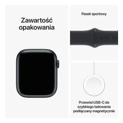 Apple Watch 9 GPS + сотовый 45 мм алюминиевый Север / Север Спортивный ремешок S / M