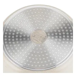 Garnek aluminiowy FLORINA Oslo 28CM 4L Kremowy