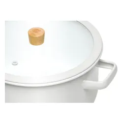 Garnek GERLACH Natur Enamel 20 cm Biały