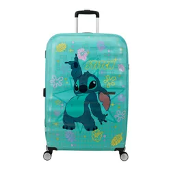 Walizka duża American Tourister Wavebreaker Disney - Stitch flower