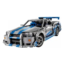 LEGO Klocki Technic 42210 Samochód Nissan Skyline GT-R (R34) z filmu Za szybcy, za wściekli