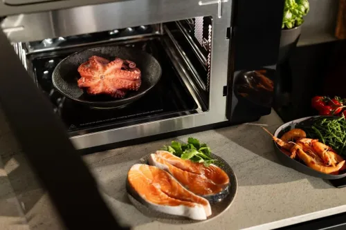 Kuchenka mikrofalowa HISENSE H28SO1 SpeedOven 7w1 Air Fry Grill Pizza Toster Suszarka Wolnowar 41 Auto Programów