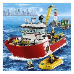 Конструктор Lego City пожарная лодка (60109)