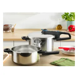 Szybkowar Tefal Secure Trendy P2584301 Indukcja Stal nierdzewna 3 elementy