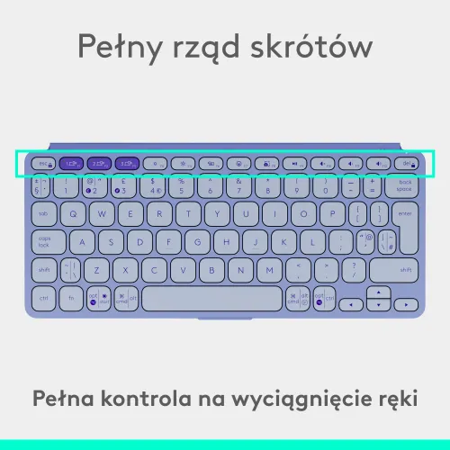 Klawiatura nożycowa Logitech Keys-To-Go 2 Fioletowy