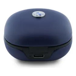 Słuchawki dokanałowe BMW Leather Metal Logo ANC Granatowy