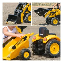 Falk Traktor Na Pedały Koparka Komatsu Z Przyczepą I Łyżką 2-5 Lat