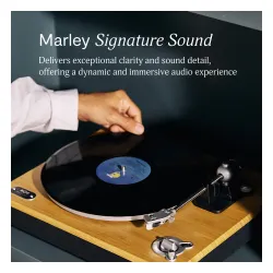 Gramofon House of Marley Stir It Up Wireless 2 (EM-JT005-SB) Manualny Napęd paskowy Przedwzmacniacz Bluetooth Drewno