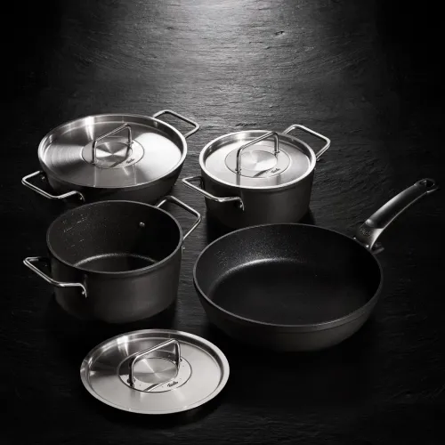 FISSLER Adamant 20 cm - garnek aluminiowy z pokrywką