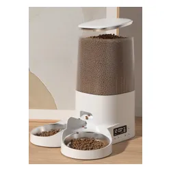 Dozownik karmy automatyczny ROJECO Button Version (podwójna miska)