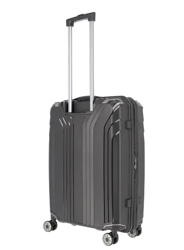 Travelite Elvaa Trolley M-black Orta Genişletilebilir Bavul