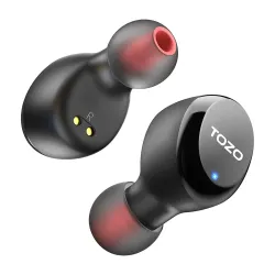 Słuchawki bezprzewodowe Tozo T6S Dokanałowe Bluetooth 5.2 Czarny