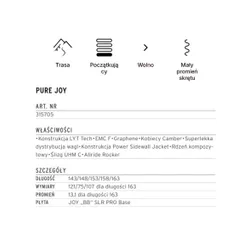 Narty HEAD Pure Joy + wiązania JOY 9 GW SLR 2026