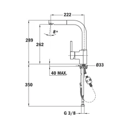 Bateria Teka ARK 938 TG Karbon Chrom/Granit
