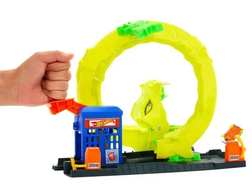 Tor Hot Wheels City Zakręcony tor Węża JBM63