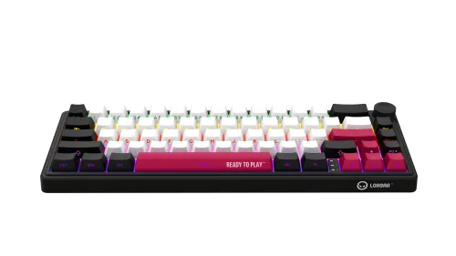 Klawiatura mechaniczna Lorgar KBP70MW Toxic Purple Czarno-czerwony