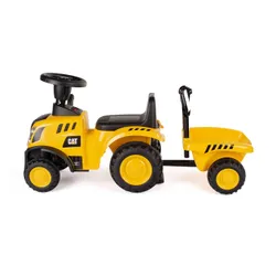 Jeździk Traktor z przyczepką Caterpillar CAT jeździdełko dla dziecka pojazd 12M+
