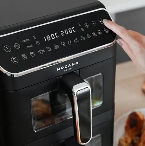 Air Fryer Frytkownica beztłuszczowa MOZANO AirTower Duo 11l z podwójnym koszem 12 automatycznych programów