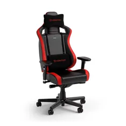 Fotel Noblechairs EPIC COMPACT Black Carbon Red Gamingowy do 120kg Skóra ECO Czarno-czerwony