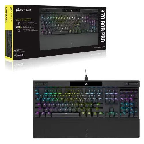 Klawiatura mechaniczna Corsair K70 RGB Pro MX Speed Czarny