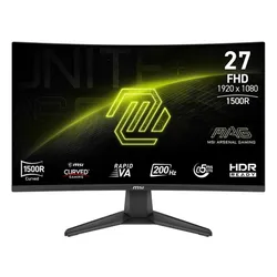 Monitor MSI Mag 276CF E20 27" 1920x1080px VA 200Hz 0.5 ms [GTG] Curved