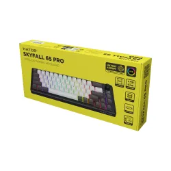 Klawiatura mechaniczna Hator Skyfall 65 Pro Wireless Aurum Vanila Czarno-Szara