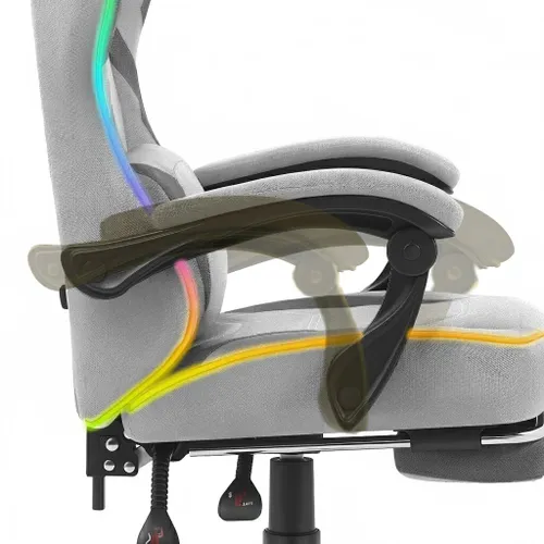 Fotel gamingowy CABRO C502 LED Szary