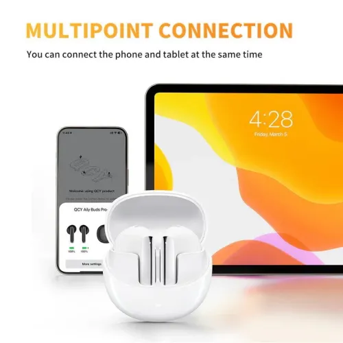 Słuchawki bezprzewodowe QCY AilyBuds Pro+ HT10 Pro, ANC Douszne Bluetooth 5.3 Czarny