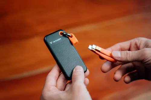 Dysk VERBATIM Pocket 128GB SSD Czarno-pomarańczowy