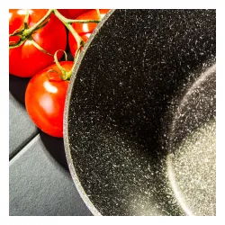 Garnek aluminiowy z pokrywką VALDINOX AURUM CIEMNOBRĄZOWY 6,4 l