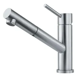 Bateria Franke Orbit Pull-Out Srebrny Stal szlachetna
