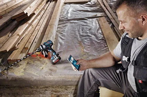 Bosch GSR 18V-110 C 2x5 tornavida matkabı. 0Ah