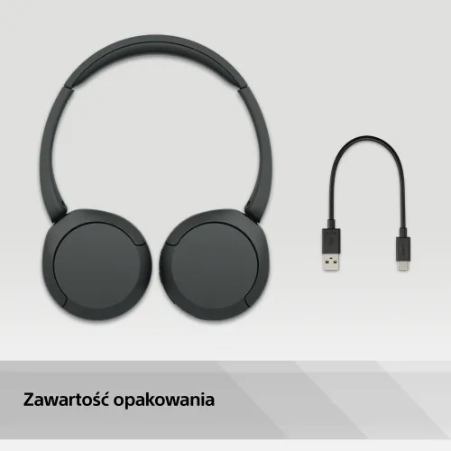 Słuchawki bezprzewodowe Sony WH-CH520 Nauszne Bluetooth 5.2 Czarny