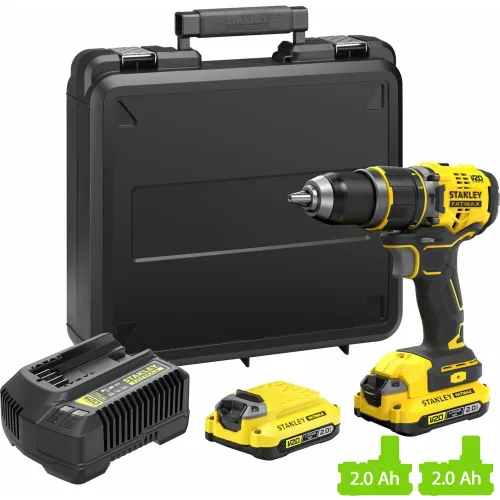 Stanley Fmcd721d2k șurubelniță burghiu 18V 2 x 2 Ah baterie