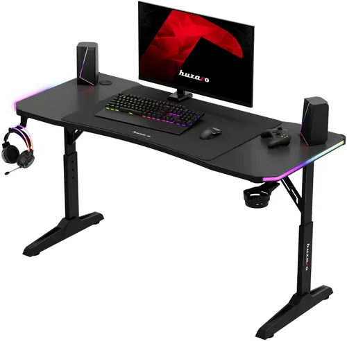 Biurko gamingowe HUZARO Hero 3.6 RGB Czarny