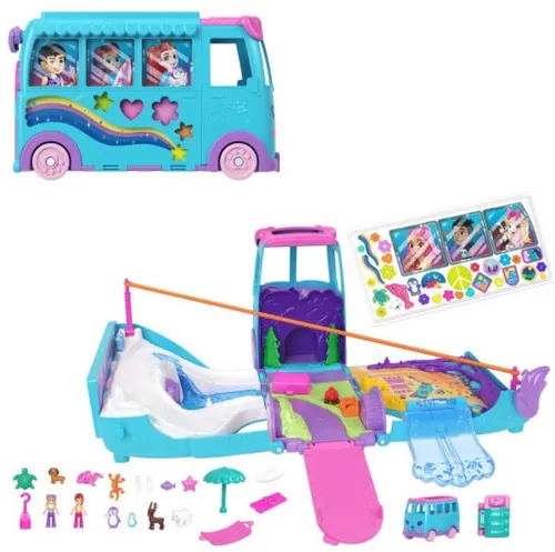 Mattel Zestaw podróżny Van Polly Pocket