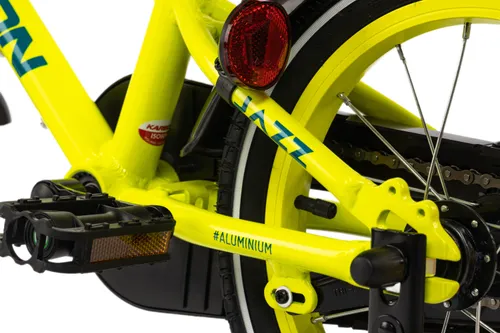 Rower dziecięcy KARBON Jazz 14 cali dla chłopca Limonkowy