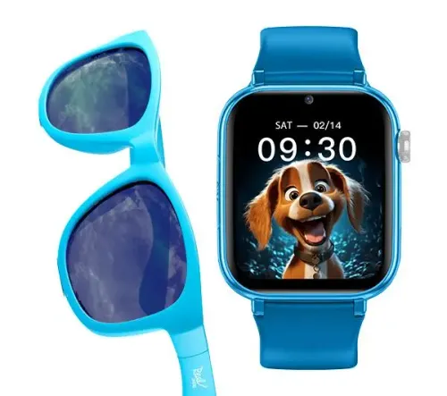 Smartwatch Maxcom FW59 Kiddo LTE Niebieski + okulary Real Shades