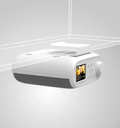 Radioodbiornik Hama DIR400 Radio FM, DAB, Internetowe Wi-Fi Bluetooth Biało-szary