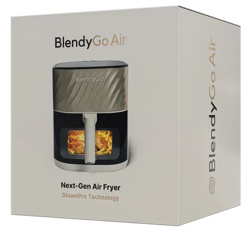 Air Fryer Frytkownica beztłuszczowa BLENDYGO Air 6l z okienkiem do obserwacji postępów gotowania Szampański