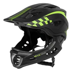 Kask rowerowy VAYOX Enduro VA0421BS Czarny Full Face z odpinaną szczęką (rozmiar S)