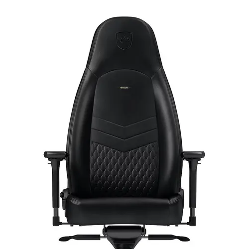 Fotel Noblechairs ICON Gamingowy do 150kg Skóra naturalna Czarny