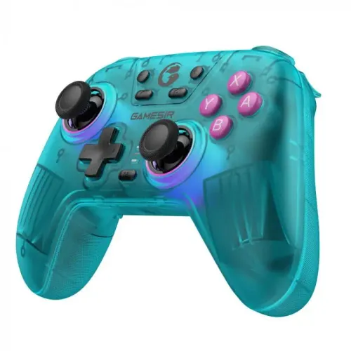 Pad GameSir HRG7111 Nova Neon Teal.do PC Nintendo Switch Androis iOS Bezprzewodowy/Przewodowy Niebiesko-Zielony