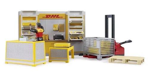 BRUDER Zestaw akcesoriów Centrum logistyczne DHL