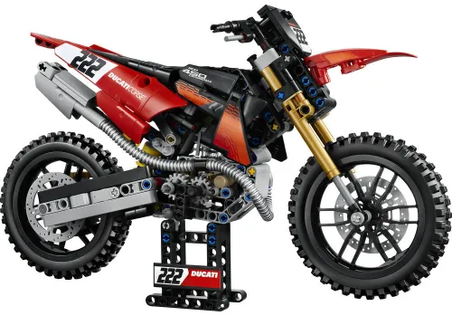 LEGO TECHNIC 42238 Motocykl Ducati Desmo450 MX Factory, zestaw klocków 10+