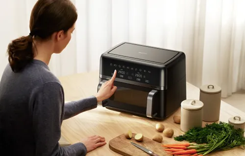 Air Fryer Frytkownica beztłuszczowa MOVA FD20S Pro Czarny 10l z okienkiem podglądu 10 programów automatycznych