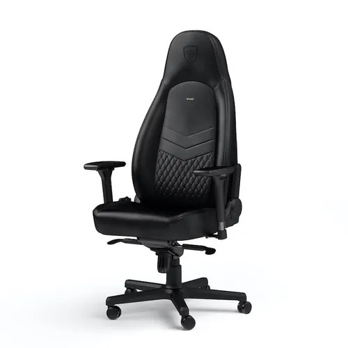 Fotel Noblechairs ICON Gamingowy do 150kg Skóra naturalna Czarny