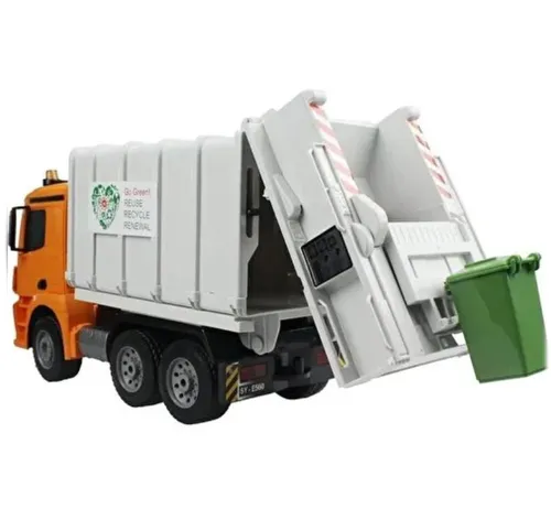 Zdalnie sterowany samochód COIL Mercedes śmieciarka Auto RC pilot LED klakson