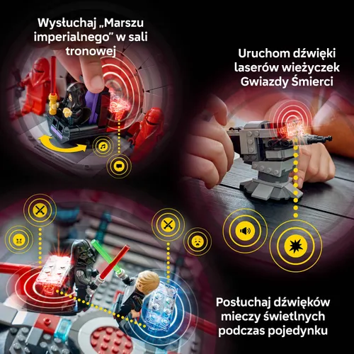 LEGO 75427 Star Wars SMART Play Pojedynek w sali tronowej i A-Wing