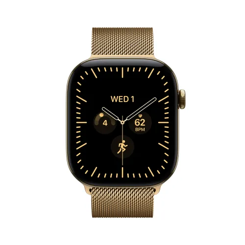 Smartwatch Apple Watch Series 12 GPS + Cellular Koperta z tytanu złoty 42mm bransoletka mediolańska